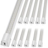 image:imageVEVOR 10 Pack LED Shop Light 8 FT 80W Linkable Shop Light Fixture 11000 LM Ceiling Lights 59 in Power Cords with ONOFF Switch 48 in Connector Cables for Garage Warehouse Home Workkshop and Office8 FT