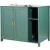 Dark Green，Built-in Power Outlet