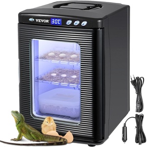 Happybuy Black Reptile Incubator 25L Digital Incubator for Small Reptiles with Cooling and Heating 5-42C(Black)