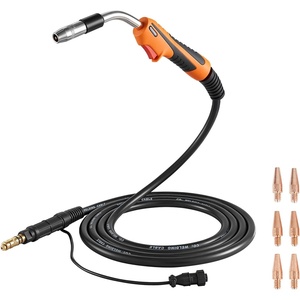 VEVOR 100A MIG Welding Gun with 10FT Cable, Replacement for Lincoln Magnum 100L (K530-5) – with 11PCS Mig Welding Contact Tips(12 x 5 x 2 in / 310 x 130 x 43 mm)