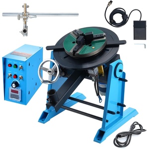 VEVOR 110V Linkage Roller for Welding, Supports 1000KG/2205LBS, Speed 80-1600 mm/min, Adjustable Diameter 25-1400mm, Includes Rotary Positioner & Torch Stand for Enhanced Welding Efficiency(18.7” x 24.1” x 37.8”)