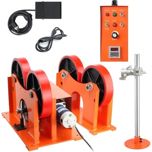 VEVOR 110V Linkage Roller for Welding, Supports 1000KG/2205LBS, Speed 80-1600 mm/min, Adjustable Diameter 25-1400mm, Includes Rotary Positioner & Torch Stand for Enhanced Welding Efficiency(1000KG)