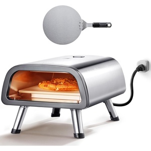 VEVOR 12″ Electric Pizza Oven Countertop, Stainless Steel Pizza Maker Machine with Pizza Stone and Spatula, Heats up to 850°F, Multipurpose Indoor & Outdoor Pizza Cooker for Restaurant Home Camping