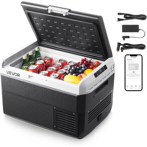 VEVOR 12 Volt Car Refrigerator, 31.7QT/30L Car Fridge, Portable Electric Freezer with -4℉ to 68℉ Adjustable Temp, 12/24V DC and 100-240V AC Compressor Cooler for Outdoor, Camping, RV(42.3 QT)