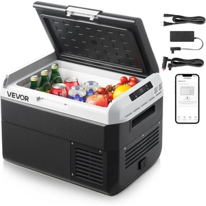 VEVOR 12 Volt Car Refrigerator, 31.7QT/30L Car Fridge, Portable Electric Freezer with -4℉ to 68℉ Adjustable Temp, 12/24V DC and 100-240V AC Compressor Cooler for Outdoor, Camping, RV(26.4QT)