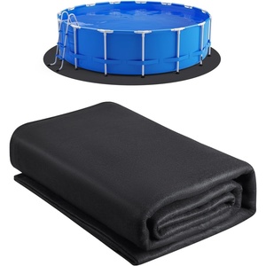 VEVOR 15′ x 30′ Oval Pool Liner Pad for Above Ground Pool, Pool Pad Mat for Above Ground Swimming Pools, Prevents Punctures, Recycled Geotextile Material, Extend Liner Life(Round)