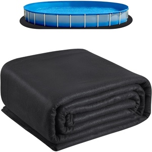 VEVOR 15′ x 30′ Oval Pool Liner Pad for Above Ground Pool, Pool Pad Mat for Above Ground Swimming Pools, Prevents Punctures, Recycled Geotextile Material, Extend Liner Life(Oval)