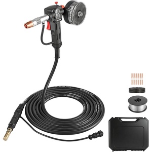 VEVOR 150Amp Spool Gun with 20FT Cable, Replacement for Miller Spoolmate 150 – with 11PCS Mig Welding Contact Tips, ER4043 0.035″ Aluminum Mig Welding Wire & Toolbox