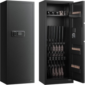VEVOR 2 Rifles Gun Safe, Rifle Safe with Lock & Digital Keypad, Quick Access Gun Storage Cabinet with Removable Shelf, Pistol Rack, Rifle Cabinet for Home Rifle and Pistols(14″ x 19″ x 52″)