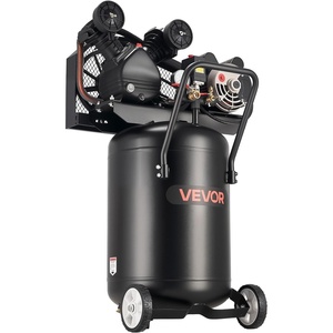 VEVOR 20 Gallons Air Compressor, 2HP 6.5SCFM at 90PSI, Max 135PSI Pressure Oil-Lubricated Air Compressor Tank,Portable on Wheels for Auto Repair,Tire Inflation,Spray Painting,Woodwork Nailing,120V(20-Gallon 135PSI)