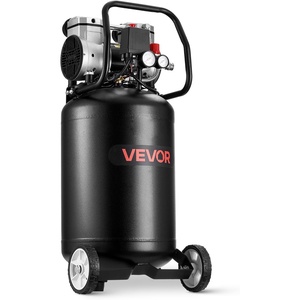 VEVOR 20 Gallons Air Compressor, 2HP 6.5SCFM at 90PSI, Max 135PSI Pressure Oil-Lubricated Air Compressor Tank,Portable on Wheels for Auto Repair,Tire Inflation,Spray Painting,Woodwork Nailing,120V(14-Gallon)