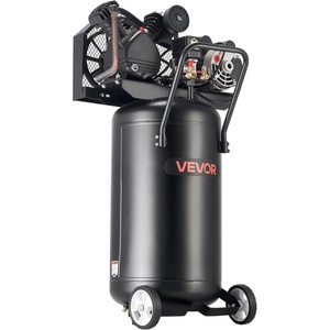 VEVOR 20 Gallons Air Compressor, 2HP 6.5SCFM at 90PSI, Max 135PSI Pressure Oil-Lubricated Air Compressor Tank,Portable on Wheels for Auto Repair,Tire Inflation,Spray Painting,Woodwork Nailing,120V(25-Gallon)