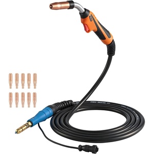 VEVOR 250A MIG Welding Gun with 15FT Cable, Replacement for Miller MDX-250 – with 11PCS Mig Welding Contact Tips(12 x 4 x 2 in / 300 x 95 x 43 mm)