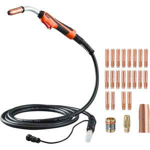 VEVOR 250Amp Mig Welding Gun with 15FT Cable, Compatible with Millermatic 200, 210, 212, 250, 250X, 251, 252 Welders, Suitable for 0.030″, 0.035″ and 0.045″ Welding Wires(Compatible with Miller Welder)