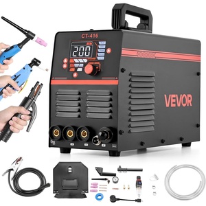 VEVOR 3 in 1 Plasma Cutter Welder Machine, CT-520GD TIG/MMA Plasma Cutter Combo Machine, 50A Non-Touch Pilot Arc Plasma Cutter, 200A TIG and Stick Welder, Digital 110/220V Dual Voltage IGBT Inverter(Touch)