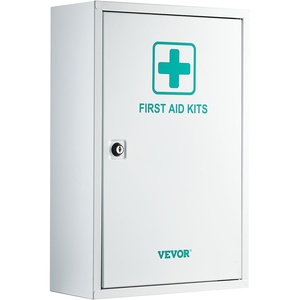 VEVOR 3-Shelf First Aid Cabinet, 1000 Pieces, Large Capacity First Aid Kit, Wall Mounted Medicine Cabinet, OSHA & ANSI 2015 (Class A), Industrial Emergency Metal Med Box, for Business and Worksite
