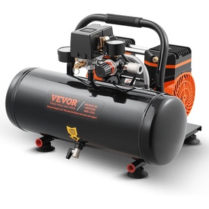 VEVOR 4.8 Gallon Air Compressor, 1.2HP 2.2 CFM@90PSI Oil Free Air Compressor Tank & Max. 116PSI Pressure, 70 dB Ultra Quiet Compressor for Auto Repair, Tire Inflation, Spray Painting, Woodwork Nailing(2 Gallon)