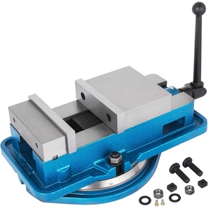 VEVOR 5 Inch ACCU Lock Down Vise Precision Milling Vice 5 Inch Jaw Width Drill Press Vise Milling Drilling Machine Bench Clamp Clamping Vice with 360 Degree Swiveling Base CNC Vise(6 Inch)