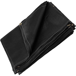 VEVOR 6 x 10 Ft Welding Blanket Black Fiberglass Blanket Portable Fiberglass Fire Retardant Blanket Welding Mat Welding Fireproof Thermal Resistant Insulation With Carry Bag(6 x 10 Ft)
