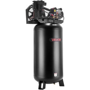 VEVOR 60 Gallons Heavy-Duty Air Compressor, 3.7HP 8 SCFM at 90PSI Air Compressors Max 155PSI Pressure, Oil-Lubricated Compressor Tank for Industrial Manufacturing, Large Workshops (230V 60Hz, No-Plug)(24.0 x 20.9 x 55.5 in)