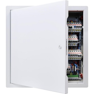 VEVOR Access Panel for Drywall, 13.3 x 13.3 in Galvanized Steel Access Door, Easy Install Hinged Service Panel with Screwdriver Latch, for Ceiling Plumbing Electrical, 12.4 x 12.4 in Cutout Size White(14x14inch)