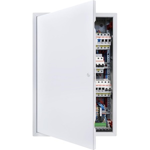 VEVOR Access Panel for Drywall, 13.3 x 13.3 in Galvanized Steel Access Door, Easy Install Hinged Service Panel with Screwdriver Latch, for Ceiling Plumbing Electrical, 12.4 x 12.4 in Cutout Size White(16x24inch)