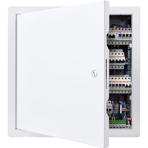 VEVOR Access Panel for Drywall, 13.3 x 13.3 in Galvanized Steel Access Door, Easy Install Hinged Service Panel with Screwdriver Latch, for Ceiling Plumbing Electrical, 12.4 x 12.4 in Cutout Size White(12x12inch)