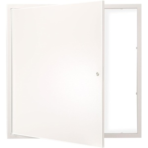 VEVOR Access Panel for Drywall, 13.3 x 13.3 in Galvanized Steel Access Door, Easy Install Hinged Service Panel with Screwdriver Latch, for Ceiling Plumbing Electrical, 12.4 x 12.4 in Cutout Size White(16x16in)