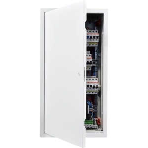 VEVOR Access Panel for Drywall, 13.3 x 13.3 in Galvanized Steel Access Door, Easy Install Hinged Service Panel with Screwdriver Latch, for Ceiling Plumbing Electrical, 12.4 x 12.4 in Cutout Size White(12x24inch)