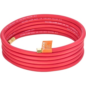 VEVOR Air Acetylene Torch Hose, 3/16-Inch x 12FT Acetylene Welding Hose with 3/8″-24 LH A-Type Fittings, AH-12 R Grade Welding Torchs Hose Compatible with AR-B/AR-MC Regulators