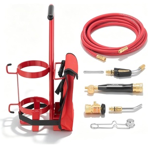 VEVOR Air Acetylene Torch Kit, Acetylene Gas Welding Tool with 11.8FT Rubber Hose, PL-8A Self-Lighting Welding Tip & CGA200 Regulator, Swirl Frame Brazing Torch Kit for Home Industrial Metalworking(9.3 x 6.7 x 20.3 in)