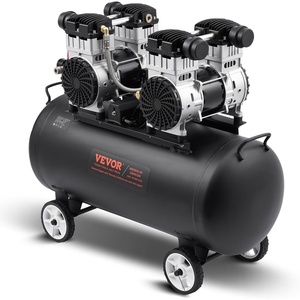 VEVOR Air Compressor, 20 Gallon Steel Tank, 4HP 10.6 CFM@90 PSI Oil Free Air Compressor & Max. 125PSI Pressure, 78dB Ultra Quiet Compressor for Auto Repair, Tire Inflation, Spray Painting (220V 60Hz)(20 Gallon)