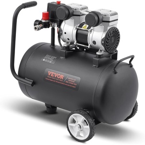 VEVOR Air Compressor, 8 Gallon Steel Tank, 1HP 2.2 CFM@90 PSI Oil Free Air Compressor & Max. 120PSI Pressure, 80dB Ultra Quiet Portable Compressor, for Auto Repair, Tire Inflation, Spray Painting(8 Gallon)