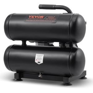 VEVOR Air Compressor, 8 Gallon Steel Tank, 1HP 2.2 CFM@90 PSI Oil Free Air Compressor & Max. 120PSI Pressure, 80dB Ultra Quiet Portable Compressor, for Auto Repair, Tire Inflation, Spray Painting(4.6 Gallon)