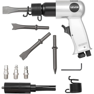 VEVOR Air Hammer, 4500BPM Pneumatic Hammer with Rust Removal Air Needle Scaler & 4PCS Chisels Round Shank, Lightweight & Compact Air Chisel Pneumatic Shovel Tool for Cutting Scraping Demolishing