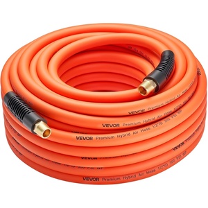 VEVOR Air Hose, 3/8” x 250FT Hybrid Air Compressor Hose, 300 PSI Kink-Resistant Pneumatic Hoses with Three-Layer Construction for Auto & Home DIY Projetcs, All-Weather Flexibility (No Fittings)(1/2IN X 100FT)