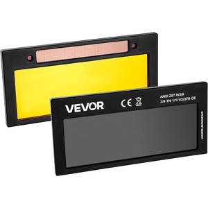 VEVOR Auto Darkening Welding Lens 4.25″ x 2″, Shade 9 True Color Welding Lens with Dual Arc Sensors & Gold Coating, Compatible with Most Welding Helmets for TIG, MIG, MMA, ARC Applications
