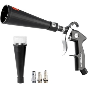 VEVOR Car Cleaning Gun, 6-9.2 Bar High-Pressure Air Blow Gun with 2 Set Nozzles, 360° Rotating Nozzle for Complete Cleaning, Quickly Blasts Dirt and Dust from Surface, Work with 1/4 NPT Air Compressor(Black)