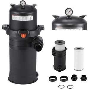 VEVOR Cartridge Pool Filter System | 150 Sq. Ft, Compatible with 2.5HP–3HP Pumps, Max Flow 8136 GPH, for Pools Up to 34342 Gallons