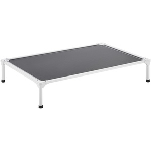 VEVOR Chew Proof Elevated Dog Bed, Portable Raised Dog Cot with Aluminum Tube Metal Frame and Breathable Textilene Mesh, Indoor & Outdoor Pet Cooling Raised Hammock Bed, XL, Gray(XL)