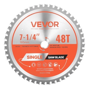 VEVOR Circular Saw Blade, 8 inch Diameter, 42 Sharp Alloy Teeth, 1 inch Arbor, Fine Finish, Wood Cutting Blade for Circular Saw, with Noise-Reducing Heat Vents, for Cutting Plywood, OSB, and Hardwood(7-1/4″ & 48T)