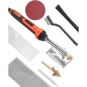 VEVOR Cordless Plastic Welder, 120W Plastic Welding Gun with 400PCS 4 Types Hot Staples, Rechargeable Hot Staple Welding Gun, Plastic Car Bumper Repair Kit for Kayak, Toys, Plastic Crack Repair(60W/100W Dual-Power)