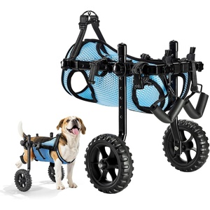 VEVOR Dog Wheelchair for Back Legs, Lightweight 2 Wheels Pet Wheelchair, Height, Width & Length Adjustable, Dog Cart with Shock-Absorbing Wheels, for Injured, Disabled Dogs(Small up to 22lbs)