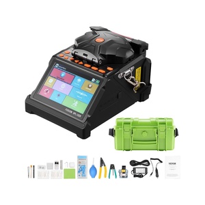 VEVOR Fiber Fusion Splicer 6 Motors, Core & Clad Alignment Fibers Optic Splicer with 6s Fast Splicing and 13s Heating, 5″ Touch Screen, 3 in 1 Fiber Holder, 7800mAh Battery for SM MM DS NZDS Fibers(LCD Screen)