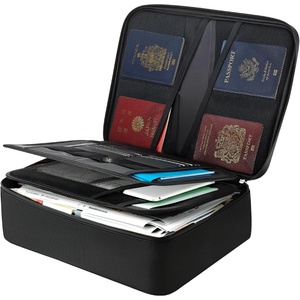 VEVOR Fireproof Document Bag, 1832 ℉ Heat Insulated Fireproof & Waterproof Bag, Portable Multi-Layer File Storage Security Organizer Home Office Travel Use, for Passports, Important Documents, Files(14.17 x 10.83 x 4.33 in)