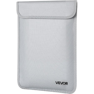 VEVOR Fireproof Document Bag, 1832 ℉ Heat Insulated Fireproof & Waterproof Bag, Portable Multi-Layer File Storage Security Organizer Home Office Travel Use, for Passports, Important Documents, Files(14.96 x 11.10 x 0.35 in)