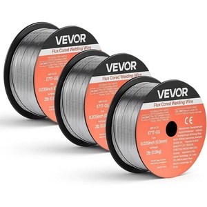 VEVOR Flux Core Welding Wire, E71T-GS 0.035-inch 10LBS, Gasless Mild Steel MIG Welding Wire with Low Splatter for All Position Arc Welding and Outdoor Use(E71T-GS 0.035 inch 2lbs)