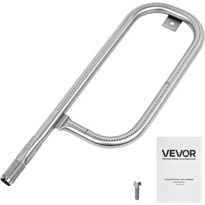 VEVOR Grill Burner Tube for Weber Q200, Q220, Q2000, Q2200, Q2400, 20.5 inch 304 Stainless Steel Tube Burner for Weber 396000, 396001, 396002, 566002, 53060001, Replacement Part 60041, 69956, 41862(17″ (Fits Q 100/1000 series))