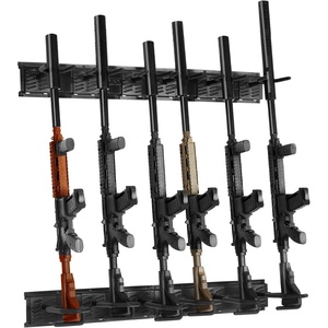 VEVOR Gun Rack, Indoor Gun Rack Wall Mount, Vertical Rifle Shotgun Gun Rack, Heavy Duty Metal Wall Gun Rack Display Stand
