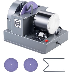 VEVOR Lawn Mower Blade Sharpener, 1/2HP Lawnmower Blades Grinder with 7″ Flap Wheel & 9″ Ceramic Grinding Wheel, 30° or 40° Blade Sharpening Machine for High Lift, Low Lift, Gator & Flat Blades(1/2 HP)
